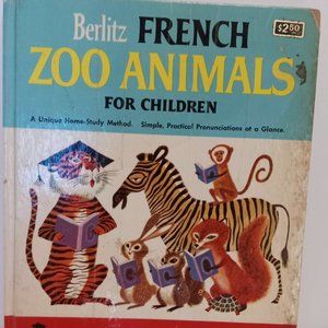 Two Vintage French Books for Children - Totor et Tristan, Zoo Animals